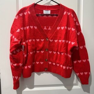 Old Navy Women's Red Heart Sweater